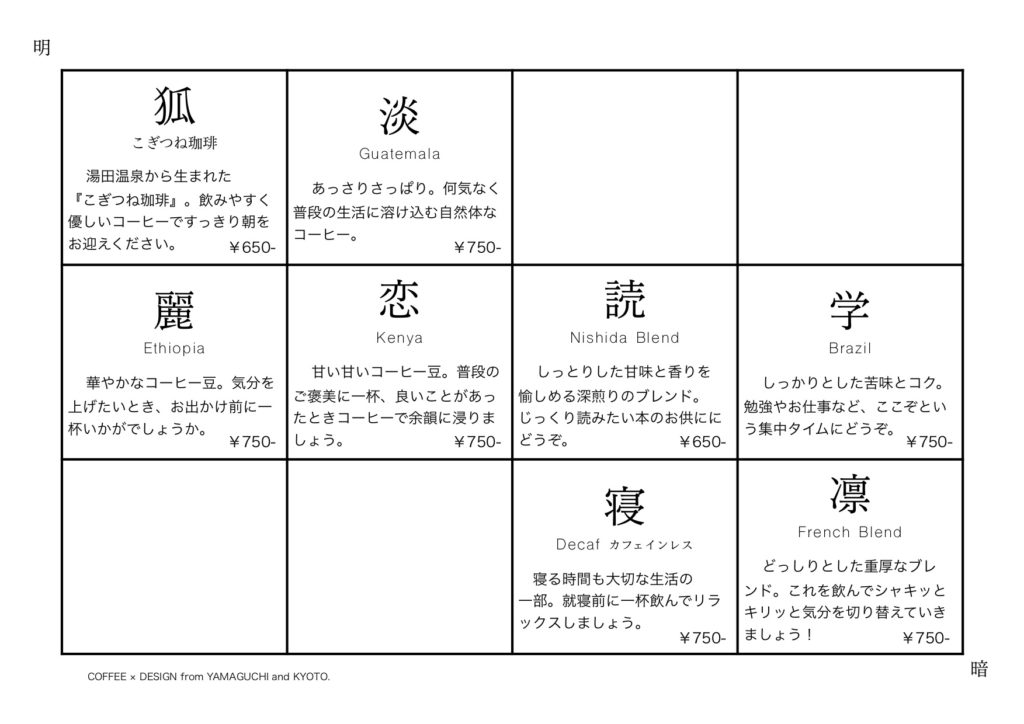 商品のラインナップが新しくなりました！